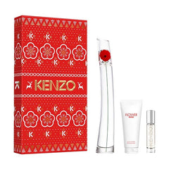 Kenzo Flower by Kenzo 50ml EDP + Body Milk + Pouch Gift Set