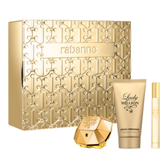 Paco Rabanne Lady Million 50ml EDP + 75ml Body Lotion + 10ml Mini for Women Gift Set