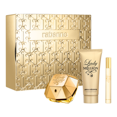 Paco Rabanne Lady Million Gift Set 80ml EDP + 10ml EDP + 100ml Body Lotion
