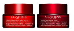 Clarins Super Restorative Day & Night Cream SPF15 for Women Set