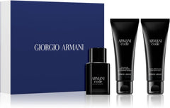 Giorgio Armani Armani Code 50ml EDT + 75ml Aftershave Lotion + 75ml Shower Gel for Men Gift Set