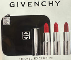 Givenchy Trio Le Rouge Interdit Intense Silk + Pouch Set for Women
