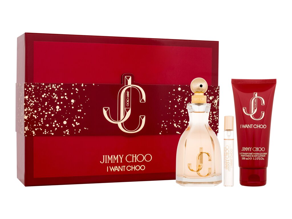 Jimmy Choo I Want Choo 100ml EDP + 100ml Body Lotion + 7.5ml EDP for Women Gift Set