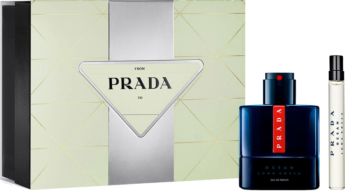 Prada Luna Rossa Ocean 50ml EDP + 10ml EDP Mini for Men Gift Set