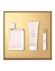 Burberry Her 100ml Eau De Parfum Gift Set +10ml Mini EDP + 75ml Body Lotion