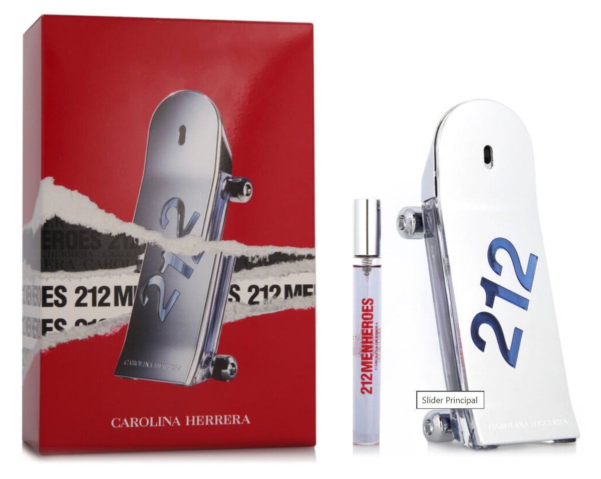 Carolina Herrera 212 Heroes 90ml EDT + 10ml EDT for Men Gift Set
