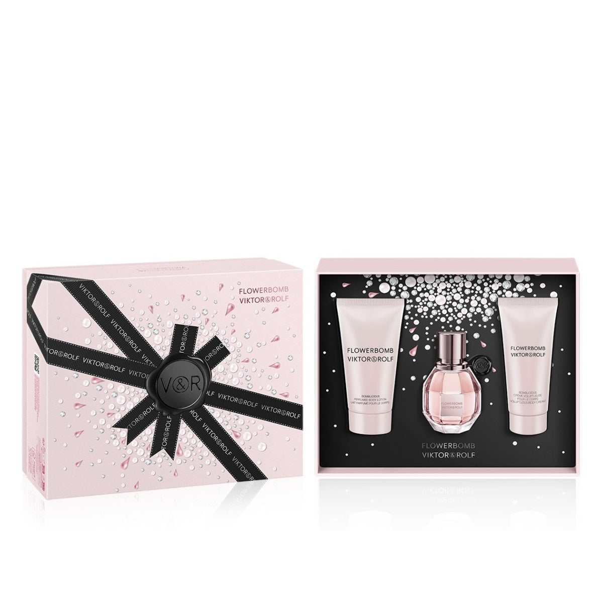 Viktor & Rolf Flowerbomb Gift Set Women 30ml EDP + 50ml Shower Gel + 40ml Body Cream