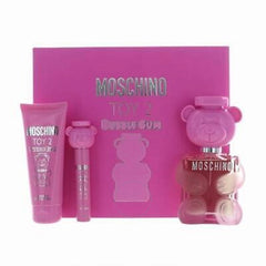 MOSCHINO TOY 2 Bubble Gum 100ml EDT + 100ml Body Lotion + Mini for Women Gift Set