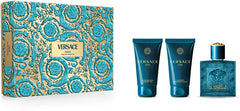 VERSACE Eros 50ml EDT + 50ml Aftershave Balm + 50ml Shower Gel for Men Gift Set