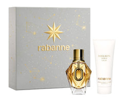 Paco Rabanne Million Gold 50ml EDP + 100ml Body Lotion for Women Gift Set