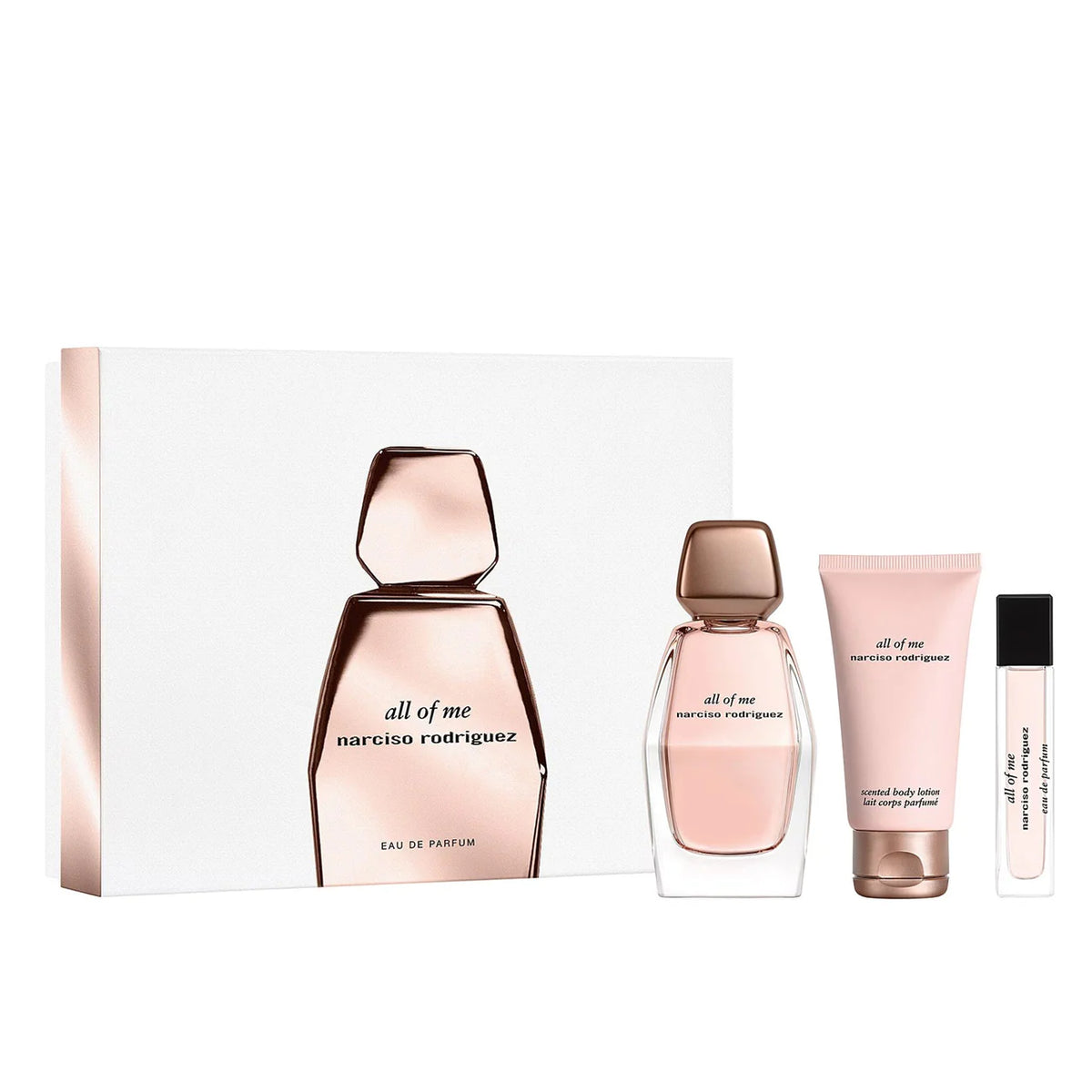 Narciso Rodriguez All of Me 90ml EDP + 50ml Body Lotion + Mini for Women Gift Set