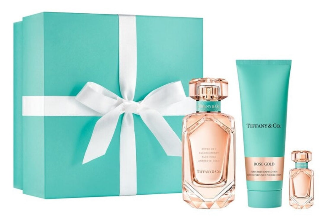 Tiffany & Co Rose Gold 75ml EDP + 100ml Body Lotion + 5ml EDP for Women Gift Set