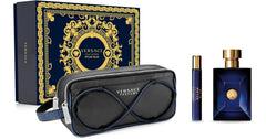 Versace Pour Homme Dylan Blue 100ml EDT + 10ml Mini + Pouch for Men Gift Set