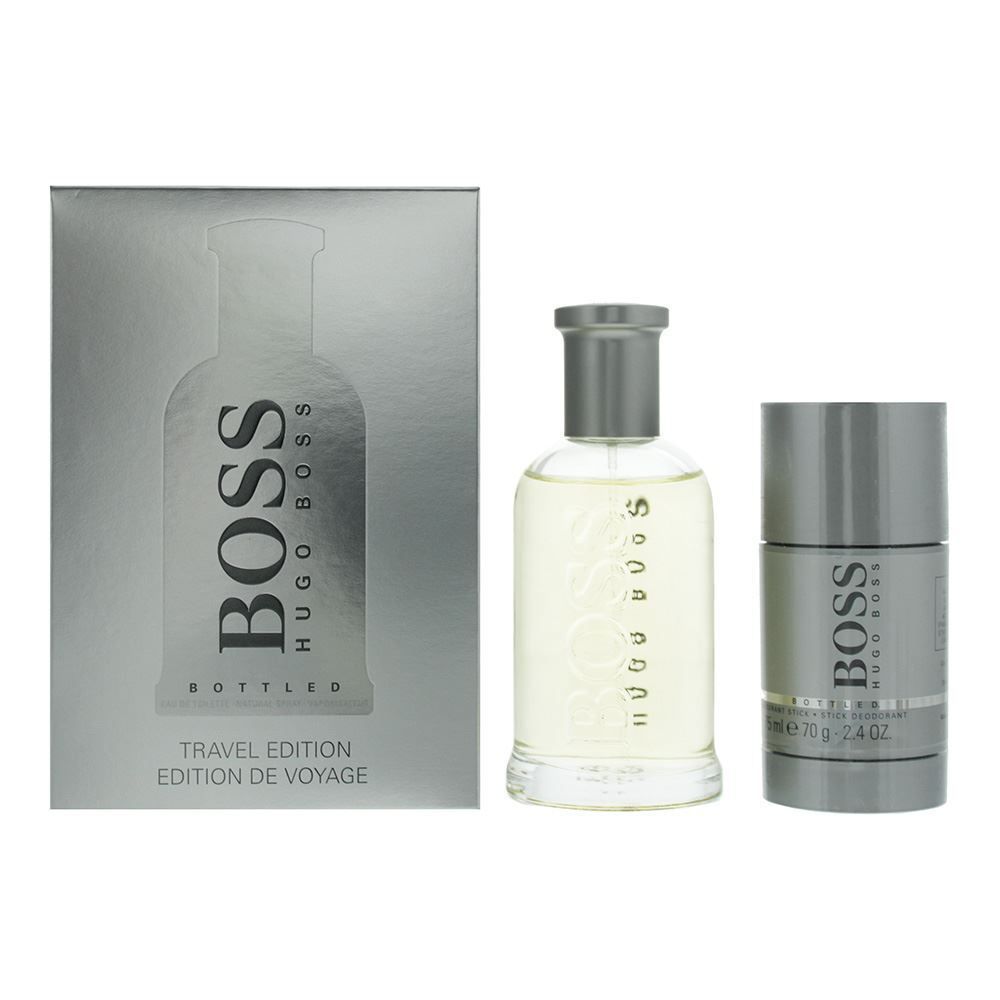 Hugo Boss Bottled 100ml EDT + 75ml Deo Stick for Men Gift Set