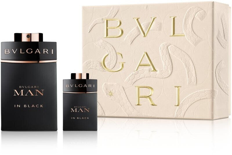 Bvlgari Man In Black 100ml EDP + 15ml Mini for Men Gift Set
