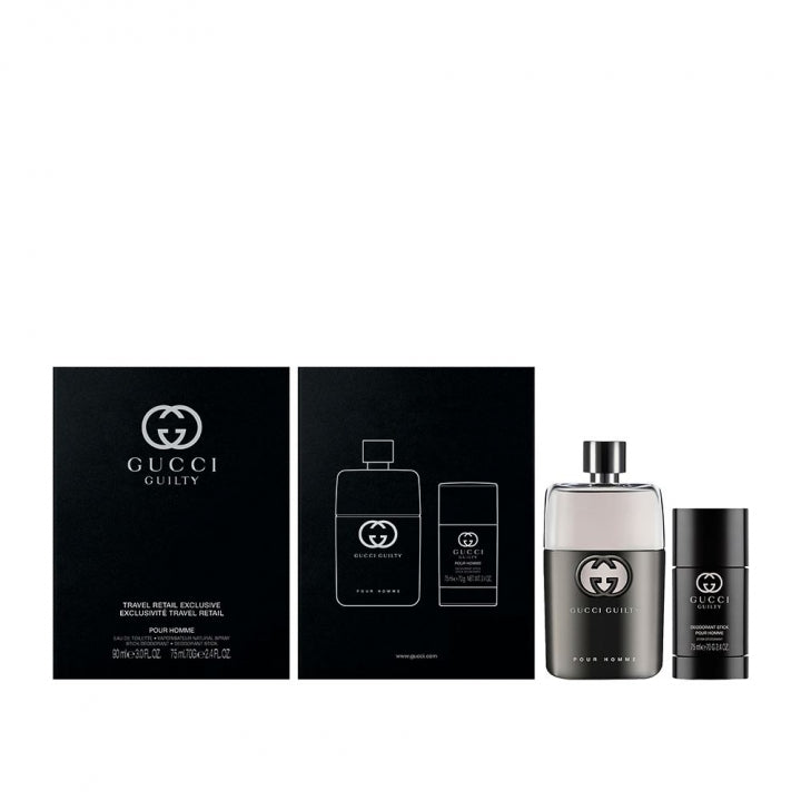 Gucci Guilty Pour Homme 90ml EDT + 75ml Deo Stick for Men Gift Set