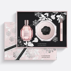Viktor & Rolf Flowerbomb 100ml EDP + 10ml EDP Mini + 200ml Body Cream for Women Gift Set