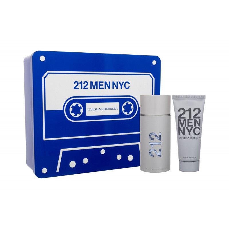 Carolina Herrera 212 Men Gift Set 100ml EDT + 100ml Shower Gel - Perfume Oasis